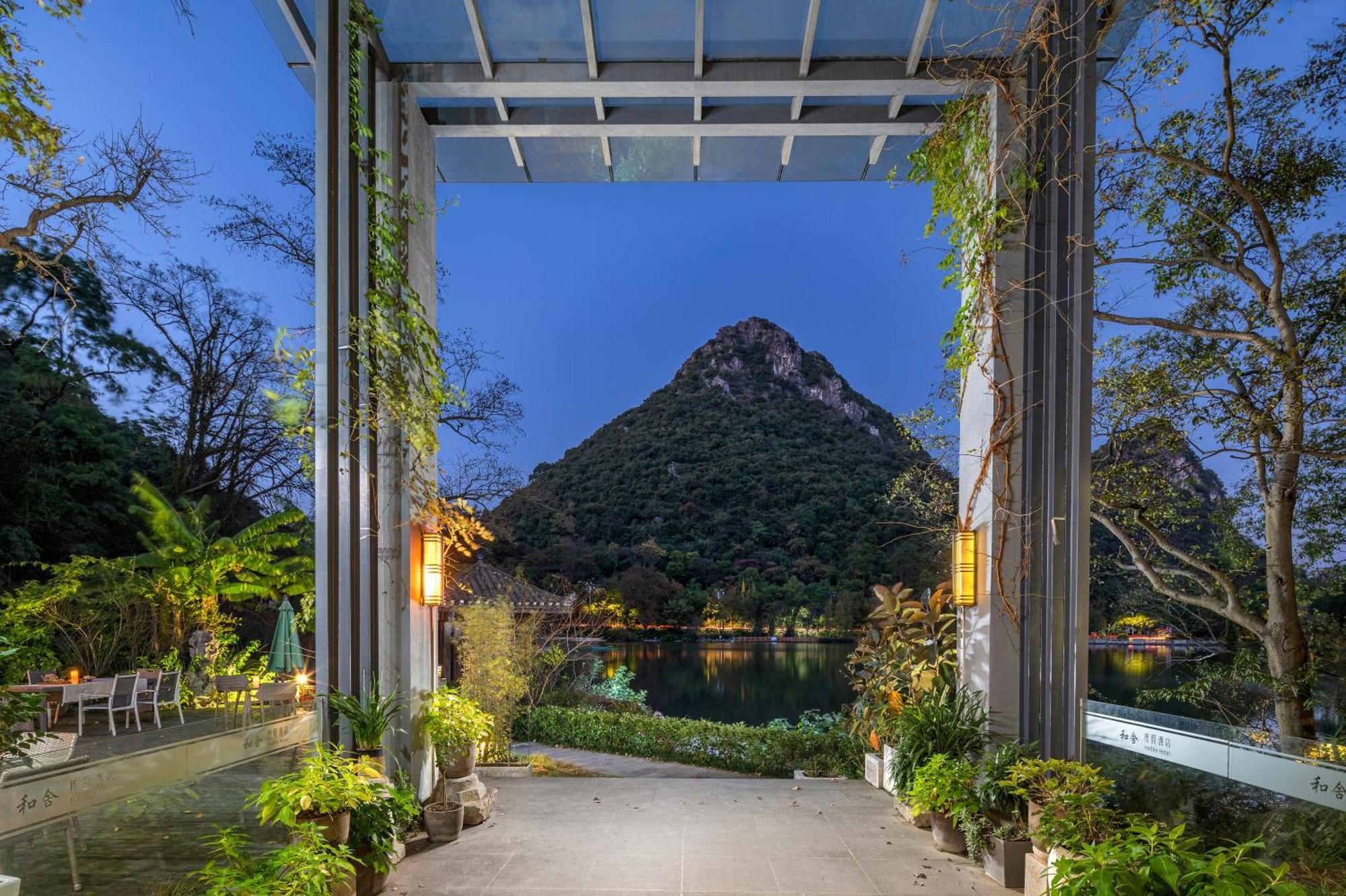 Guilin Heshe Lakeside Resort-Free Pick Up Service Stay Two Nights المظهر الخارجي الصورة
