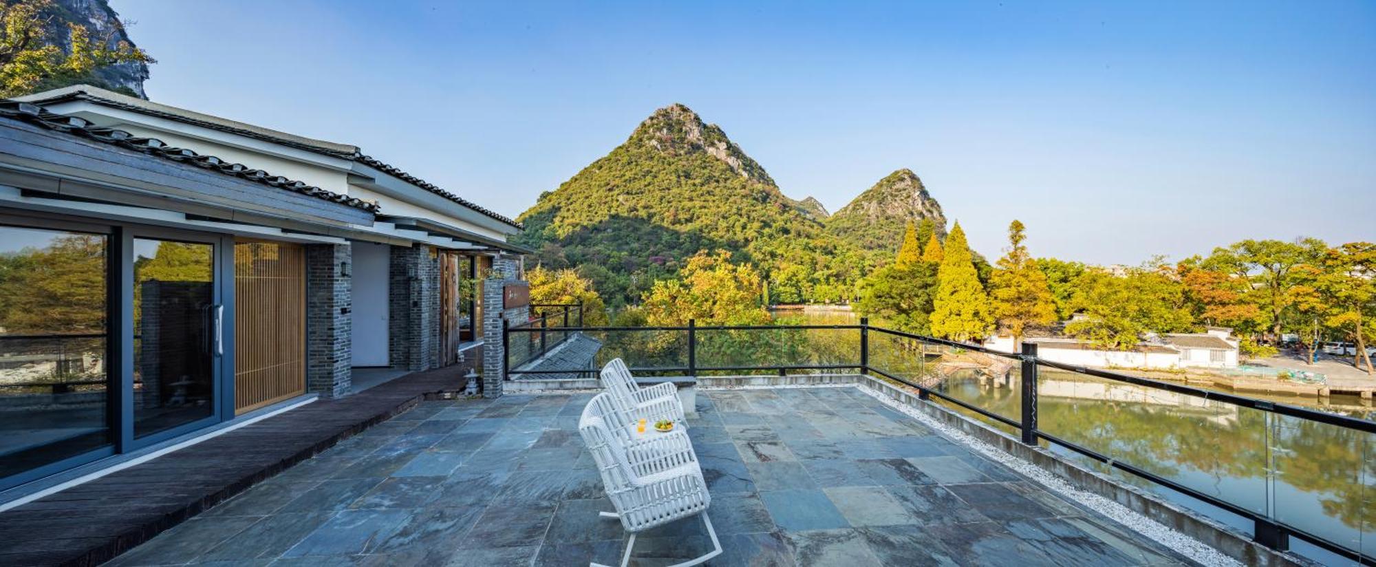 Guilin Heshe Lakeside Resort-Free Pick Up Service Stay Two Nights المظهر الخارجي الصورة